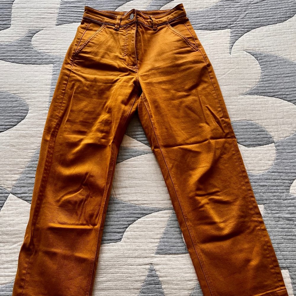 Everlane Straight-Leg Crop - Light Brown, Size 0